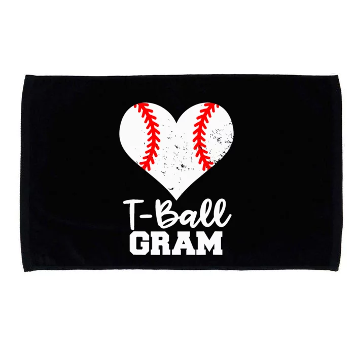 T-Ball Gram Heart Funny T-Ball Grandma Microfiber Hand Towel