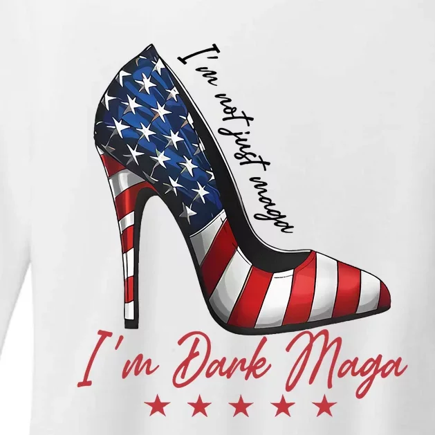 Trump Girl High Heel IM Dark Maga Supporter Vote For Trump Womens CVC Long Sleeve Shirt