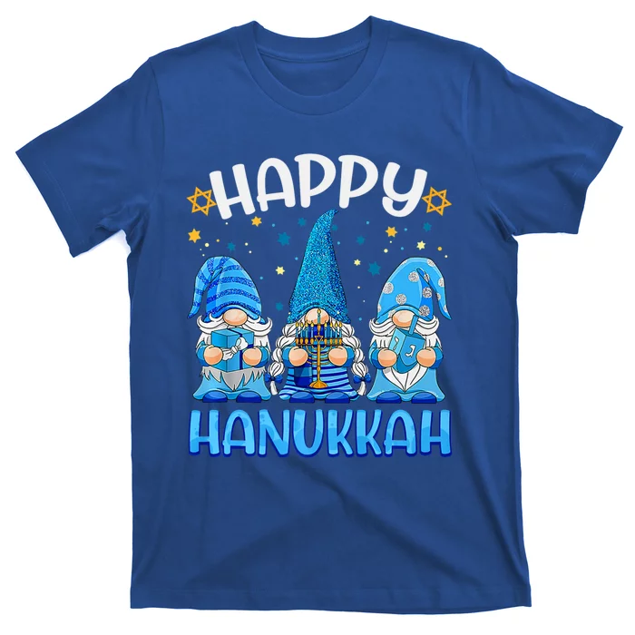 Three Gnomes Happy Hannukah Funny Christmas Holidays T-Shirt