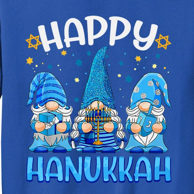 Three Gnomes Happy Hannukah Funny Christmas Holidays Tall Sweatshirt