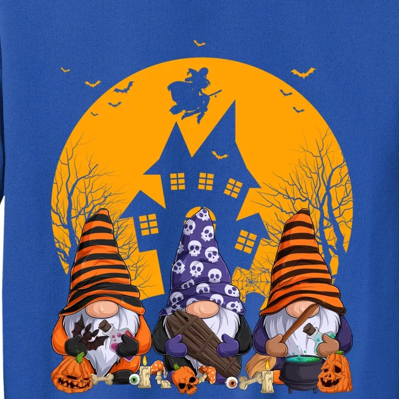 Three Gnomes Happy Halloween Fall Party Spooky Gnomes Great Gift Sweatshirt