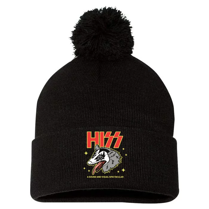 The Gettinplace Hiss A Sound And Visual Spectacular Pom Pom 12in Knit Beanie