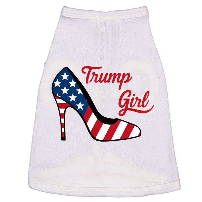 Trump Girl High Heels Stilettos American Flag Trump 2024 Trump Merch Republican Doggie Tank