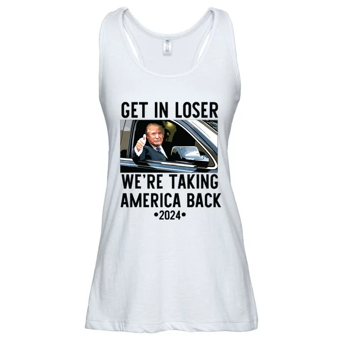 Trump Get In Loser Were Taking America Back 2024 Ladies Essential Flowy Tank