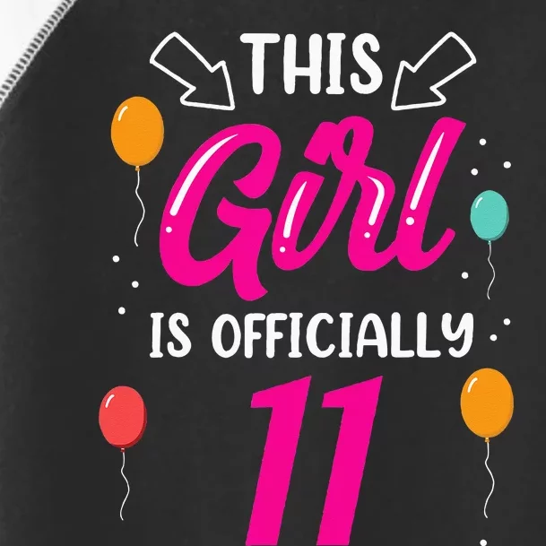 This Girl Is 11 Years Old Age Girls Birthday Toddler Fine Jersey T-Shirt