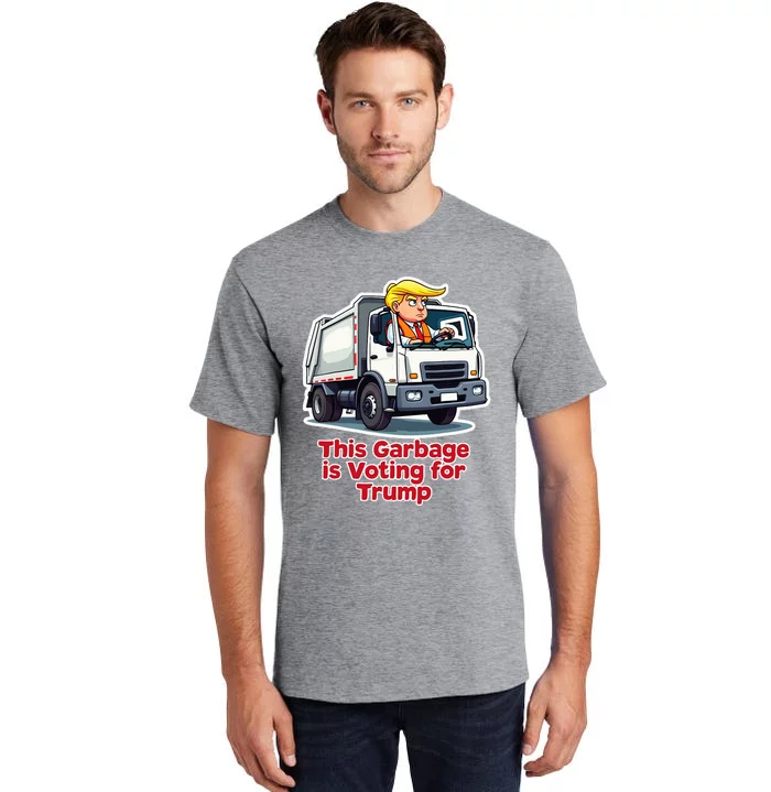 This Garbage Is Voting Trump Garbage Truck Trump 2024 Tall T-Shirt