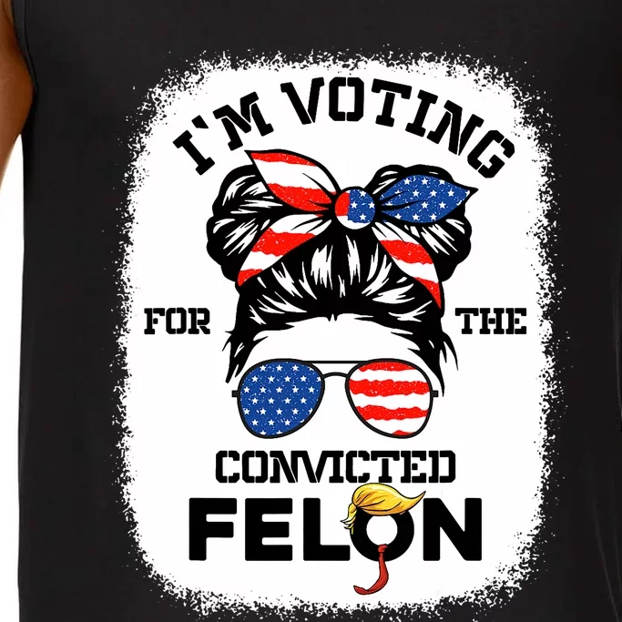 Trump Girl IM Voting Convicted Felon 2024 Vote Trump 45 47 Comfort Colors® Tank Top