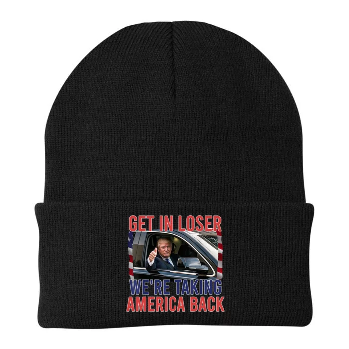 Trump Get In Loser WeRe Taking America Back Republican Knit Cap Winter Beanie