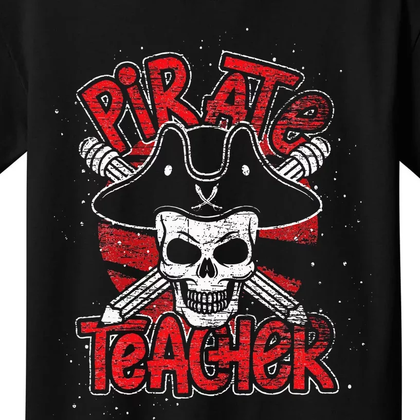 Teaching Gift Idea Pirate Student Learning Teacher Kids T-Shirt