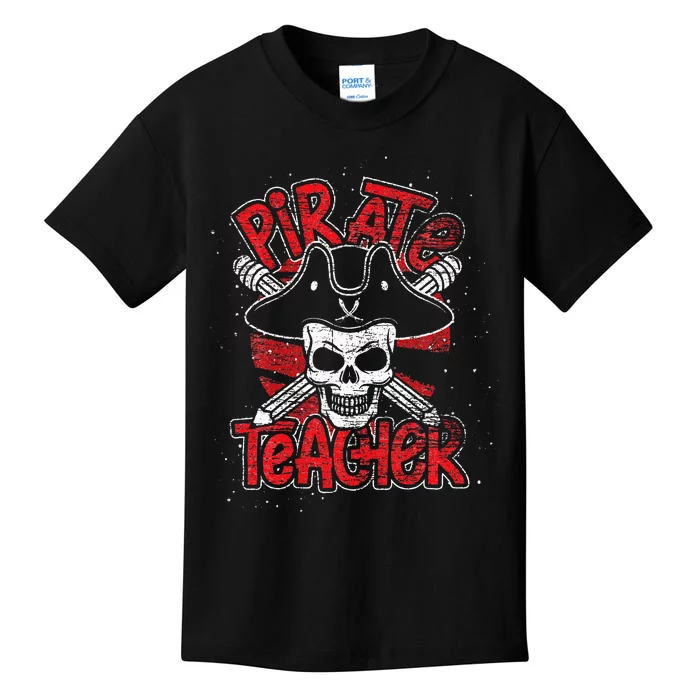 Teaching Gift Idea Pirate Student Learning Teacher Kids T-Shirt