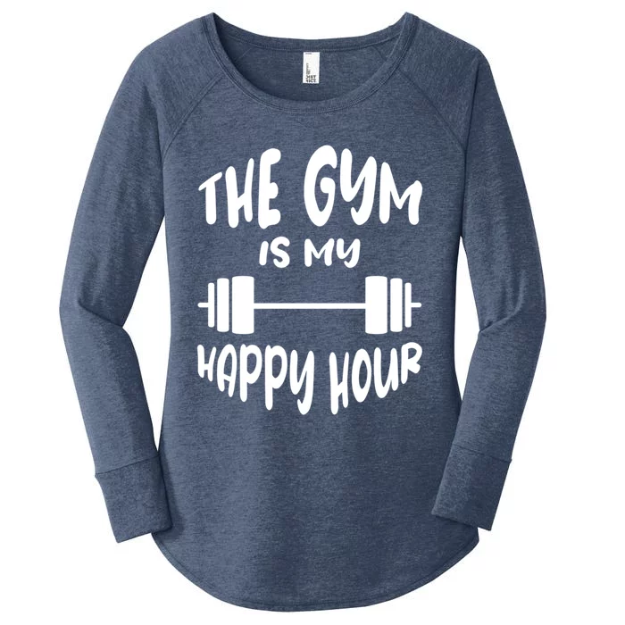 The Gym Is My Happy Hour Gift Women's Perfect Tri Tunic Long Sleeve Shirt