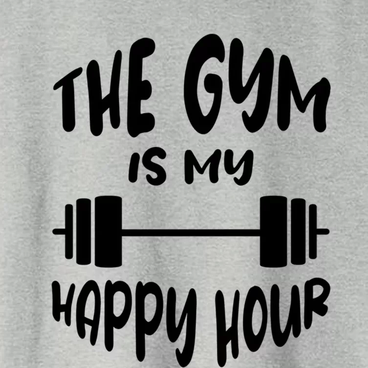 The Gym Is My Happy Hour Gift Women's Crop Top Tee