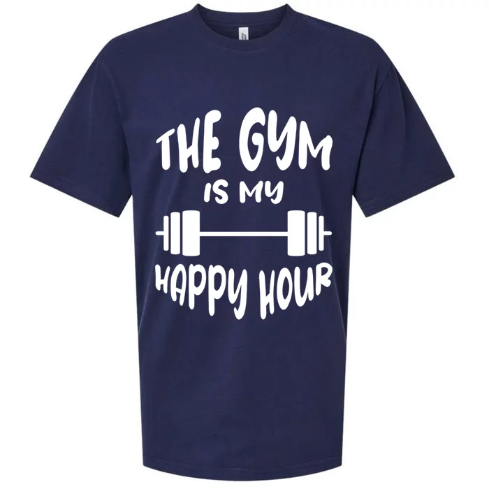 The Gym Is My Happy Hour Gift Sueded Cloud Jersey T-Shirt