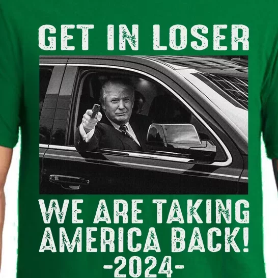 Trump Get In Loser We Are Taking America Back Republican Pajama Set