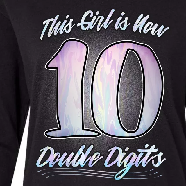 This Girl Is Now 10 Double Digits Birthday Gift Womens Cotton Relaxed Long Sleeve T-Shirt