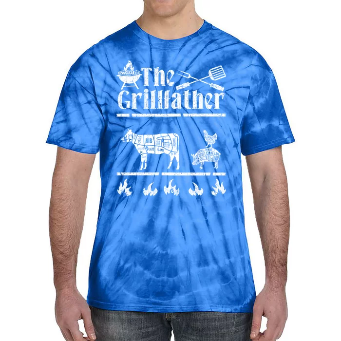 The Grillfather Id Smoke That Bbq Funny Gift Tie-Dye T-Shirt