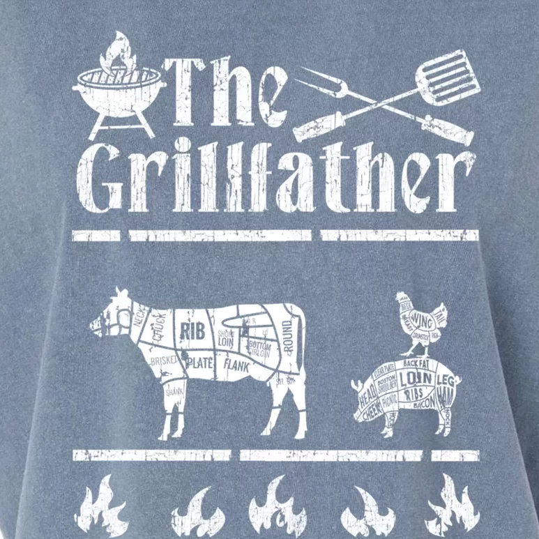 The Grillfather Id Smoke That Bbq Funny Gift Garment-Dyed Women's Muscle Tee