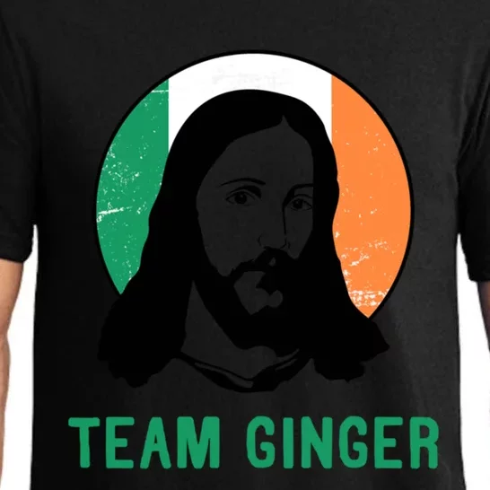 Team Ginger Ireland Flag Jesus St Patricks Day Gift Pajama Set