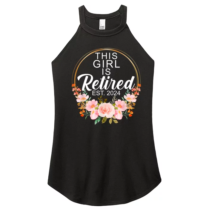 This Girl Is Retired Est. 2024 Retirement Women’s Perfect Tri Rocker Tank