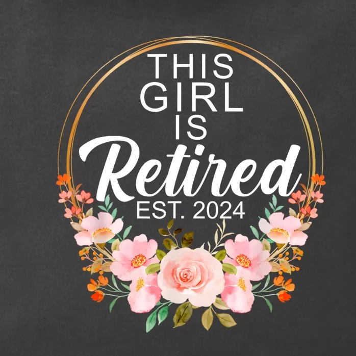 This Girl Is Retired Est. 2024 Retirement Zip Tote Bag