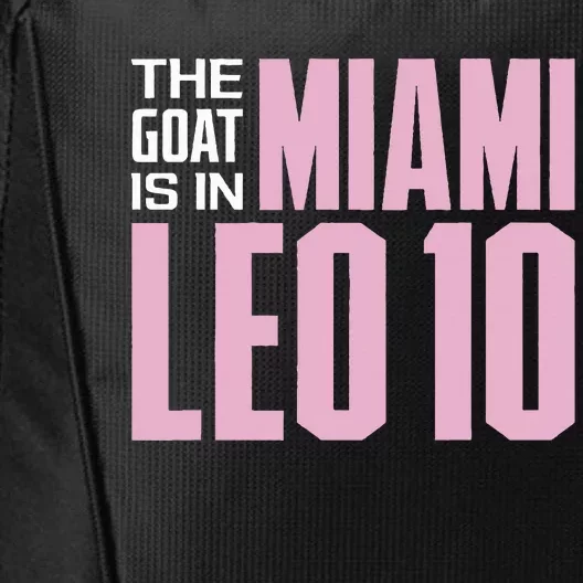 The GOAT Is In Miami Leo 10 City Backpack