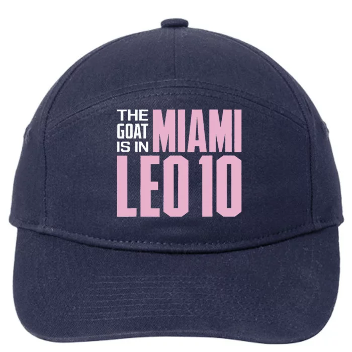 The GOAT Is In Miami Leo 10 7-Panel Snapback Hat