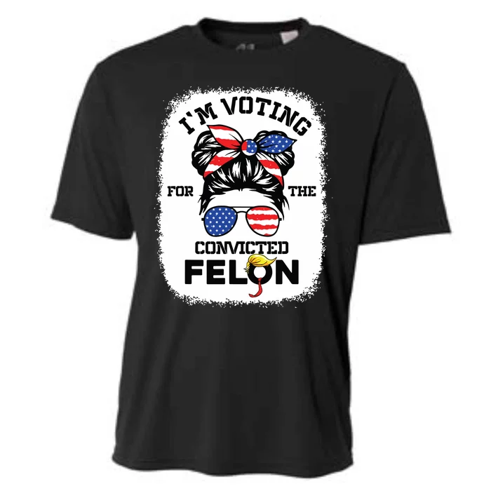 Trump Girl Im Voting Convicted Felon 2024 Vote Trump Cooling Performance Crew T-Shirt