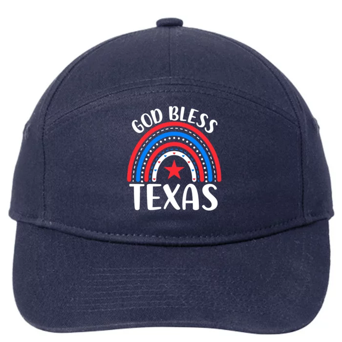 Texas Gift I Love Texas Usa Gift 7-Panel Snapback Hat