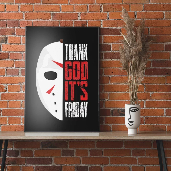 Thank God Its Friday Halloween Horror Scary Movies Poster