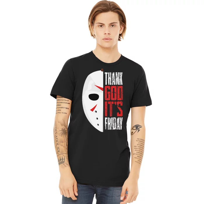 Thank God Its Friday Halloween Horror Scary Movies Premium T-Shirt