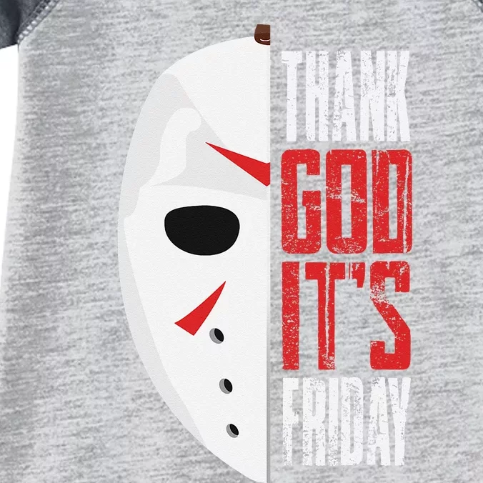 Thank God Its Friday Halloween Horror Scary Movies Infant Baby Jersey Bodysuit