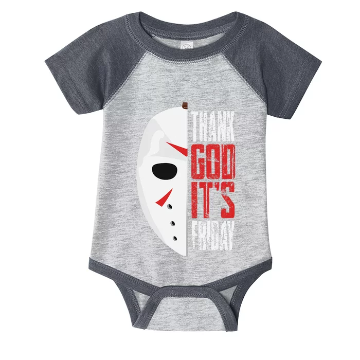 Thank God Its Friday Halloween Horror Scary Movies Infant Baby Jersey Bodysuit