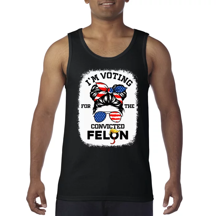 Trump Girl IM Voting Convicted Felon 2024 Vote Trump 45 47 Tank Top