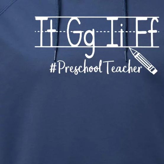 Thank God ItS Friday Preschool Teacher Gift Performance Fleece Hoodie