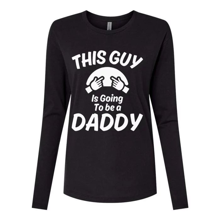 This Guy Is Going To Be A Daddy Womens Cotton Relaxed Long Sleeve T-Shirt