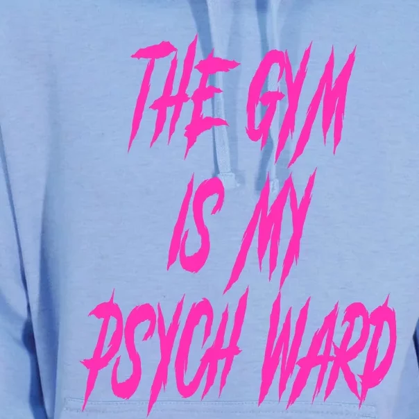 They Gym Is My Ward Funny Cute Psych Joke Fitness Workout Unisex Surf Hoodie