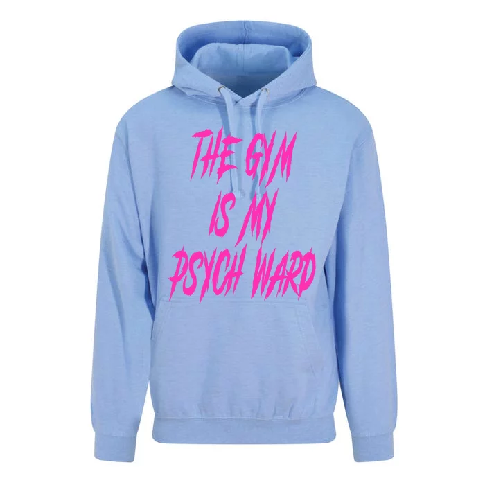 They Gym Is My Ward Funny Cute Psych Joke Fitness Workout Unisex Surf Hoodie