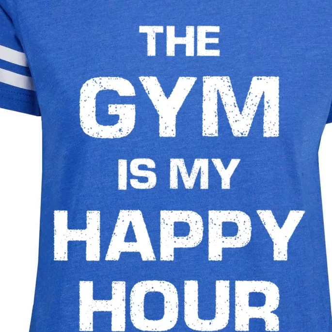 The Gym Is My Happy Hour Gift Cute Gift Enza Ladies Jersey Football T-Shirt