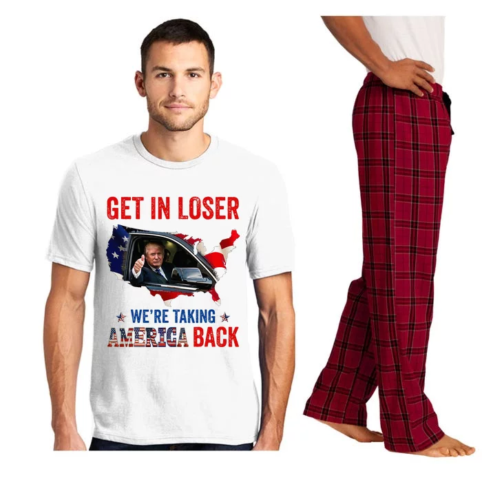 Trump Get In Loser WeRe Taking America Back Republican Pajama Set