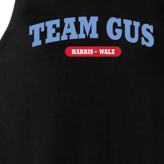 Team Gus Im Voting For Gus Walz Dad Ladies Tri-Blend Wicking Tank