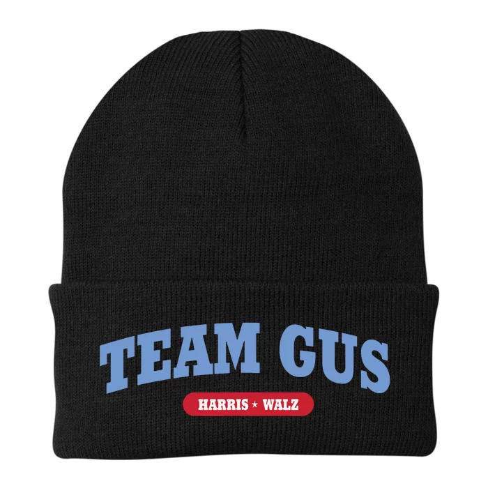 Team Gus Im Voting For Gus Walz Dad Knit Cap Winter Beanie