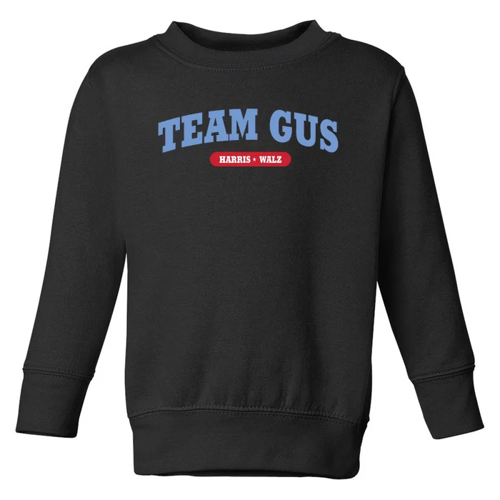 Team Gus Im Voting For Gus Walz Dad Toddler Sweatshirt