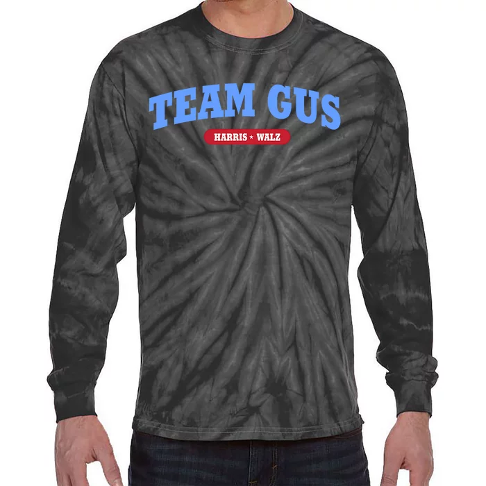 Team Gus IM Voting For Gus Walz Dad Tie-Dye Long Sleeve Shirt