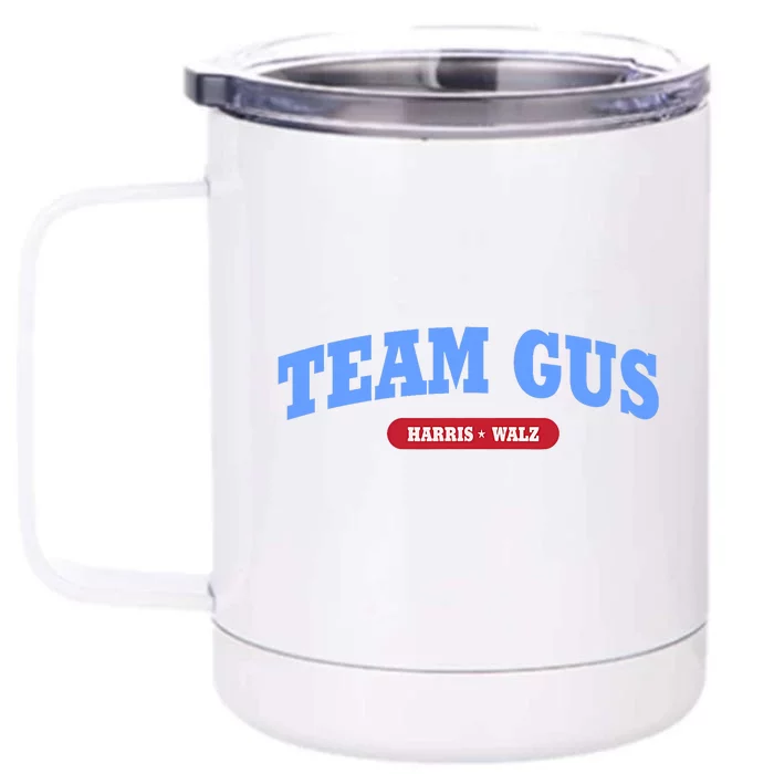 Team Gus IM Voting For Gus Walz Dad Front & Back 12oz Stainless Steel Tumbler Cup