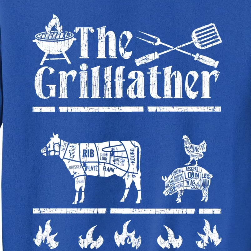 The Grillfather Id Smoke That Bbq Funny Funny Gift Tall Sweatshirt