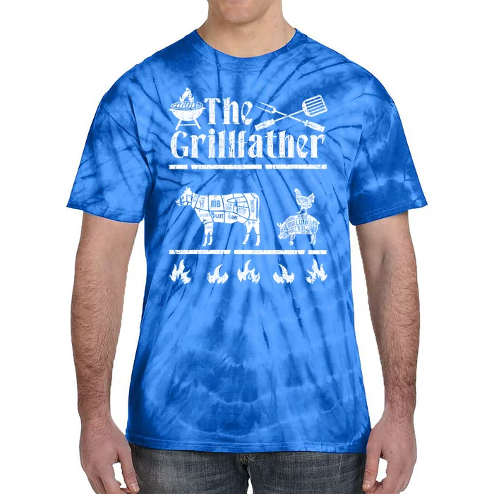 The Grillfather Id Smoke That Bbq Funny Funny Gift Tie-Dye T-Shirt