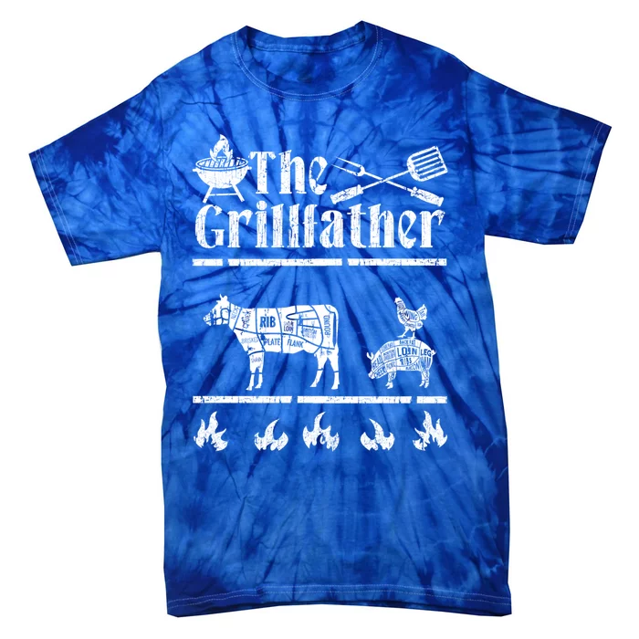 The Grillfather Id Smoke That Bbq Funny Funny Gift Tie-Dye T-Shirt