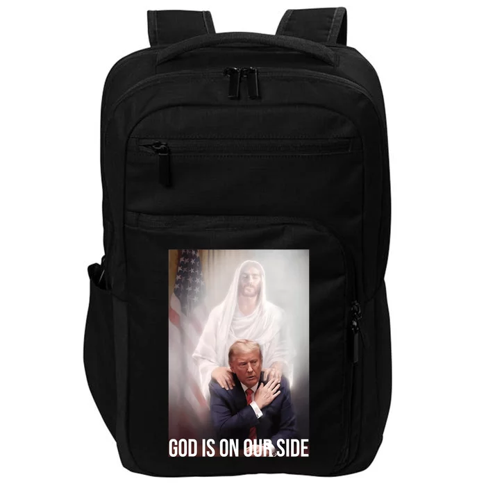 Trump God Is On Our Side Jesus Impact Tech Backpack