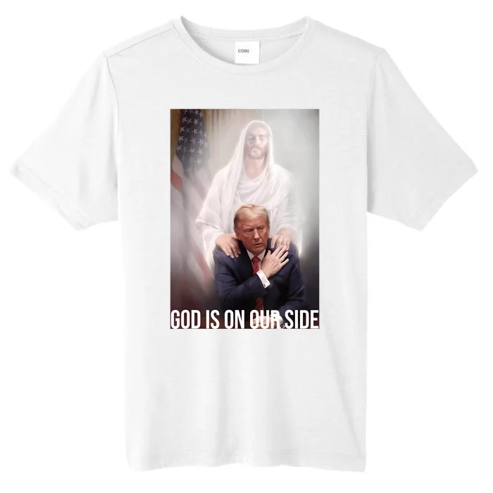 Trump God Is On Our Side Jesus ChromaSoft Performance T-Shirt