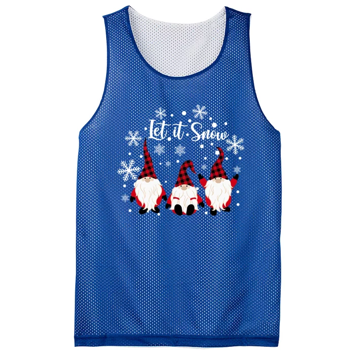 Three Gnomes In Red Letitsnow Gnome Christmas Funny Gift Mesh Reversible Basketball Jersey Tank